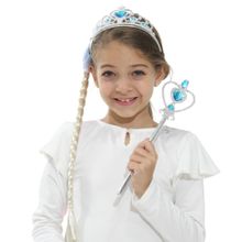 Kit Para Princesa Loira Com 3 Peças Carnaval Infantil