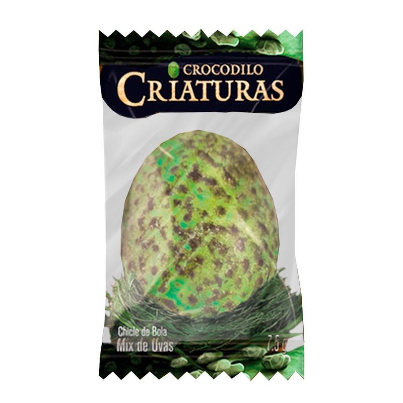 Chiclete Criaturas Crocodilo Halloween Mix de Uvas 300g - Sukest