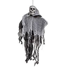 Halloween Enfeite Caveira Fantasma Voador 40x60cm - Cim