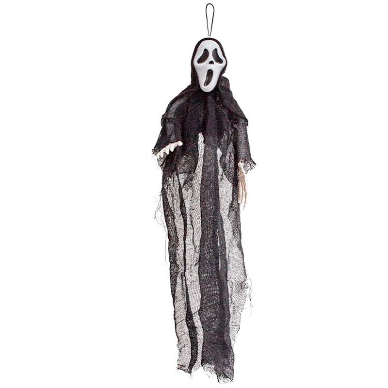 Halloween Enfeite Caveira Fantasma Voador 30x50cm - Cim