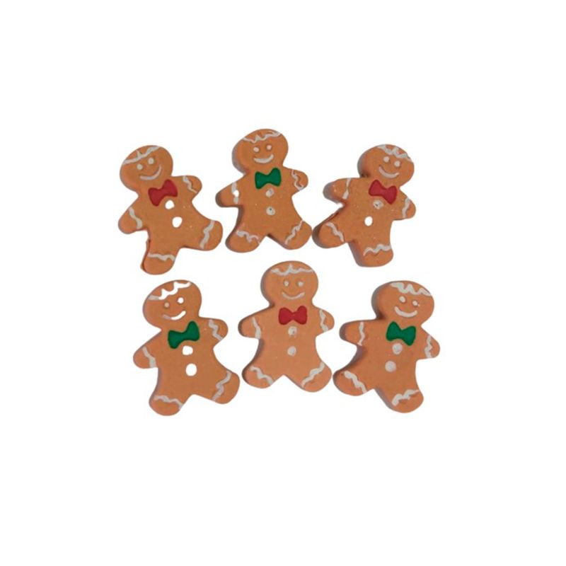 Mini Confeito - Boneco Biscoito de Natal - 6 Unidades - Abelha Confeiteira - Magazine 25