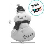 Boneco de Neve de Pelúcia - 27cm - 1 unidade - Magazine 25