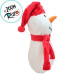 Boneco de Neve com Touca de Natal de Pelúcia - 25cm - 1 unidade - Magazine 25