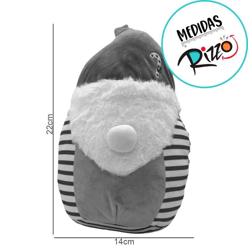 Papai Noel de Pijama de Pelúcia - 22cm - 1 unidade - Magazine 25