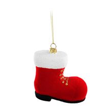 Enfeite para Pendurar Natal - Bota Noel Veludo - 10cm - 1 unidade - Cromus - Magazine 25