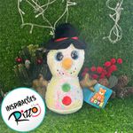 Boneco de Neve de Pelúcia - 24cm - 1 unidade - Magazine 25