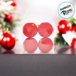 Bola de Natal de Veludo - Vermelho - 8cm  - 6 unidades - Cromus - Magazine 25