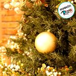 Bola de Natal em Tubo - Ouro - 10cm  - 6 unidades - Cromus - Magazine 25