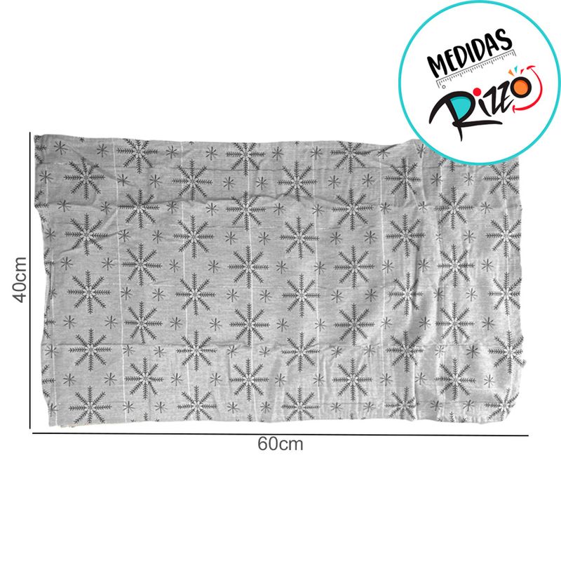 Pano de Copa de Natal - Flocos de Neve - 40x70cm - 2 unidades - Cromus - Magazine 25