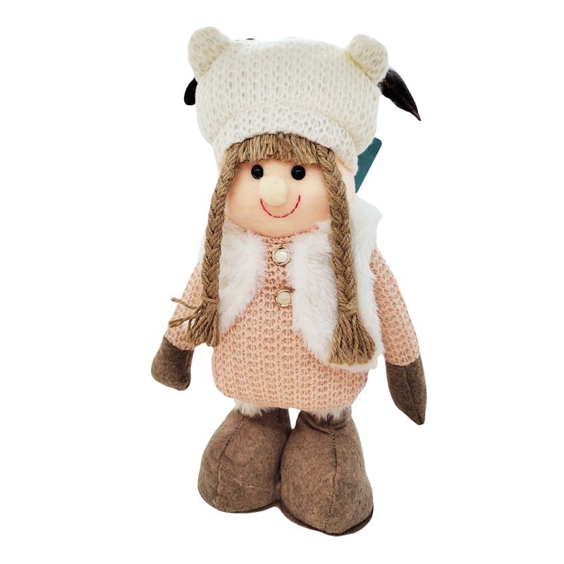 Menina em Pé de Pelúcia - 30cm - 1 unidade - Magazine 25