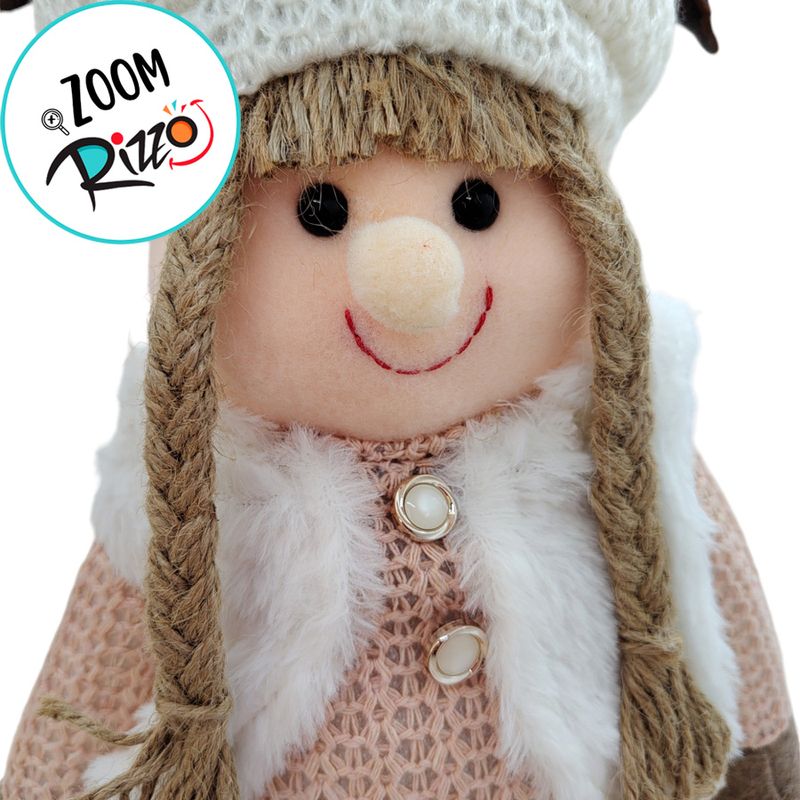 Menina em Pé de Pelúcia - 30cm - 1 unidade - Magazine 25