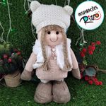 Menina em Pé de Pelúcia - 30cm - 1 unidade - Magazine 25