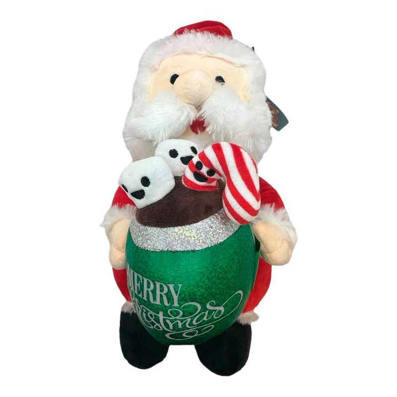 Papai Noel com Côco de Pelúcia - 33cm - 1 unidade - Magazine 25