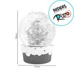 Cenário de Natal - Globo Casa Candy com Luz - 16cm - 1 unidade - Cromus - Magazine 25