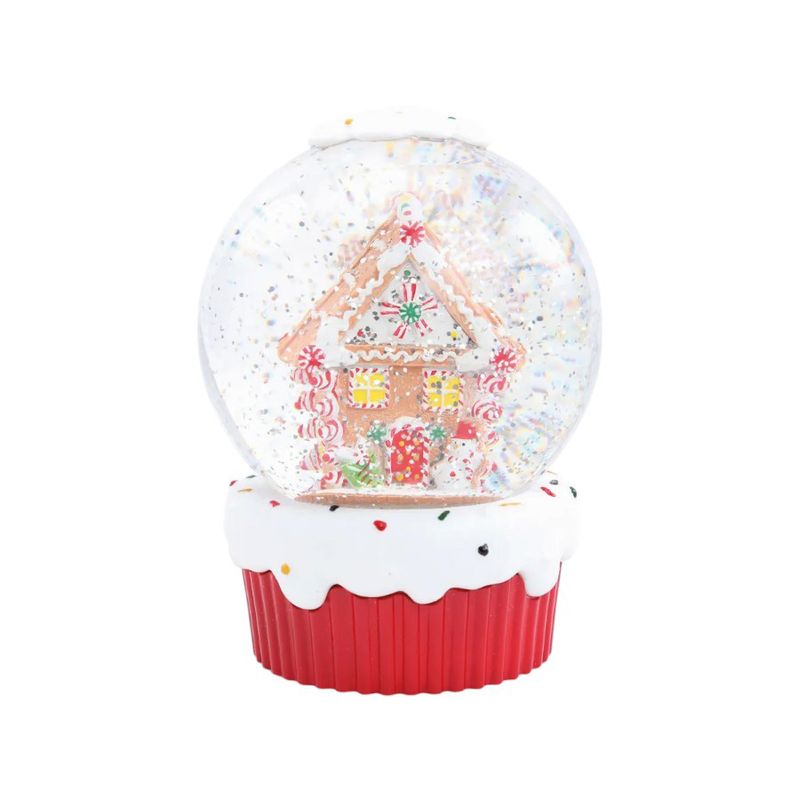 Cenário de Natal - Globo Casa Candy com Luz - 16cm - 1 unidade - Cromus - Magazine 25