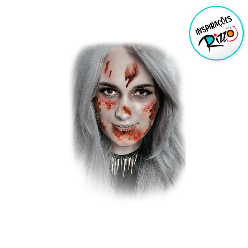 Maquiagem para Halloween - Crosta de Sangue Vermelho - 16ml - 1 unidade - Cromus - Magazine 25