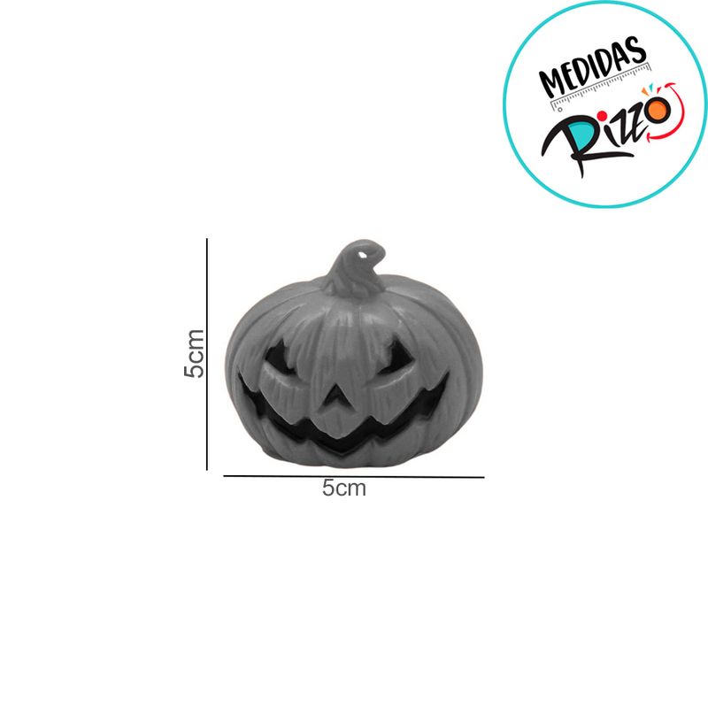 Enfeite Decorativo de Halloween - Mini Abóbora Vela com Luz - 5cm - 1 unidade - Magazine 25