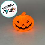 Enfeite Decorativo de Halloween - Mini Abóbora Vela com Luz - 5cm - 1 unidade - Magazine 25