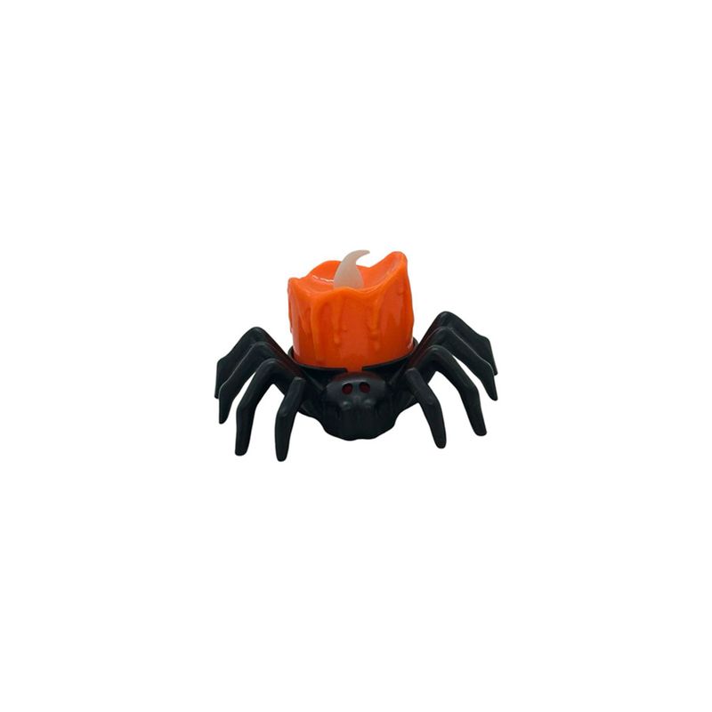 Enfeite Decorativo de Halloween - Aranha Vela com Luz - 1 unidade - Magazine 25