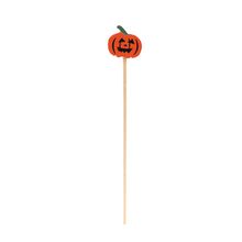 Pick Decorativo de Halloween - Abóbora Laranja - 12cm - 12 unidades - Cromus - Magazine 25