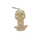 Enfeite Decorativo de Halloween - Mini Esqueleto Vela com Luz - 11cm - 1 unidade - Magazine 25