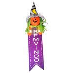 Enfeite de Pendurar de Halloween - Abóbora Roxo - 58x13cm - 1 unidade - Magazine 25 - Magazine 25