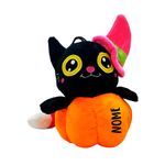 Gato Abóbora com Chapéu de Pelúcia Personalizado - 22cm - 1 unidade - Magazine 25