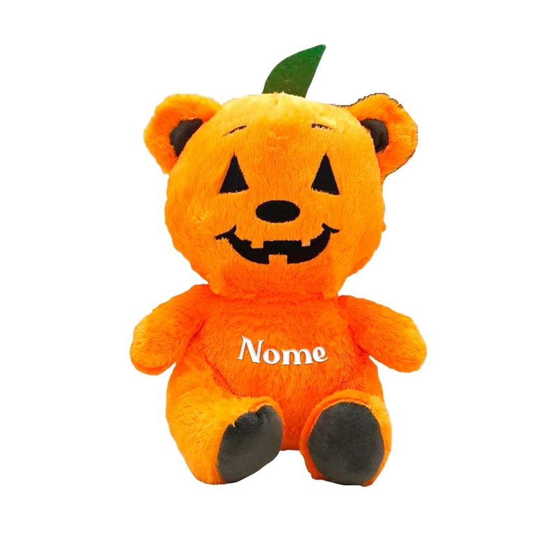 Urso Abóbora de Pelúcia Personalizado - 23cm - 1 unidade - Magazine 25