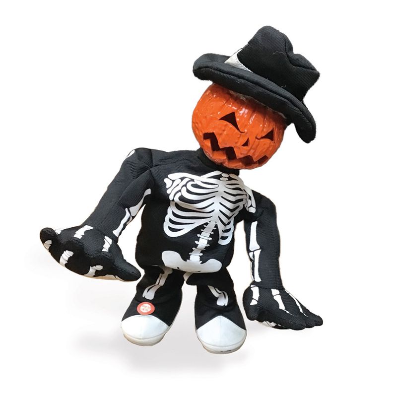 Enfeite Decorativo de Halloween - Abóbora Pierre com Som, Luz e Movimento - 30cm - 1 unidade - Cromus - Magazine 25