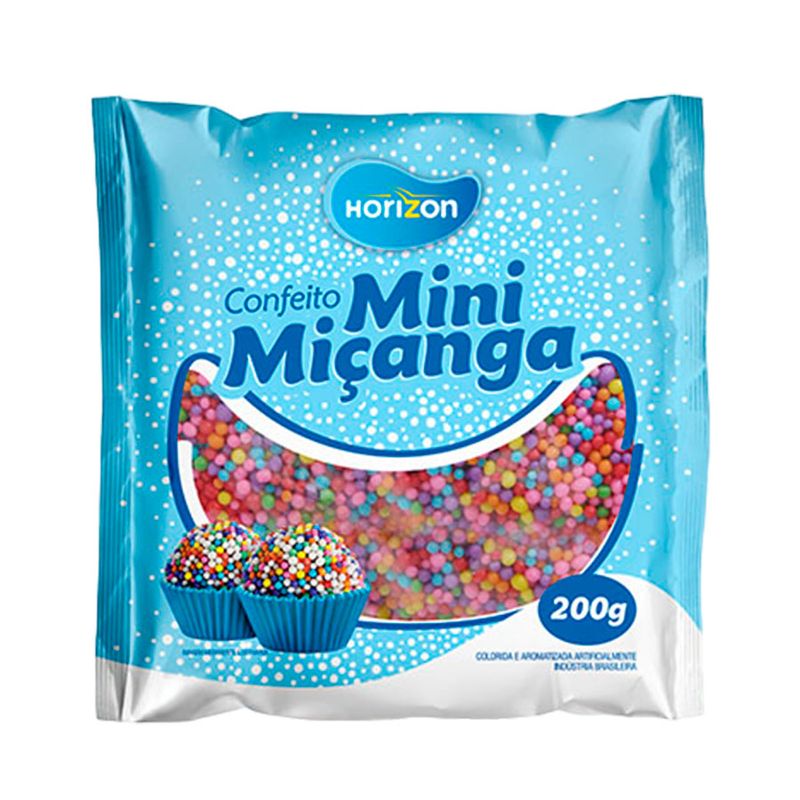 Confeito Mini Miçanga - Sortido - 200g - 1 unidade - Magazine 25