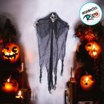 Enfeite Decorativo de Halloween - Caveira Morfeu - 70cm - 1 unidade - Cromus - Magazine 25