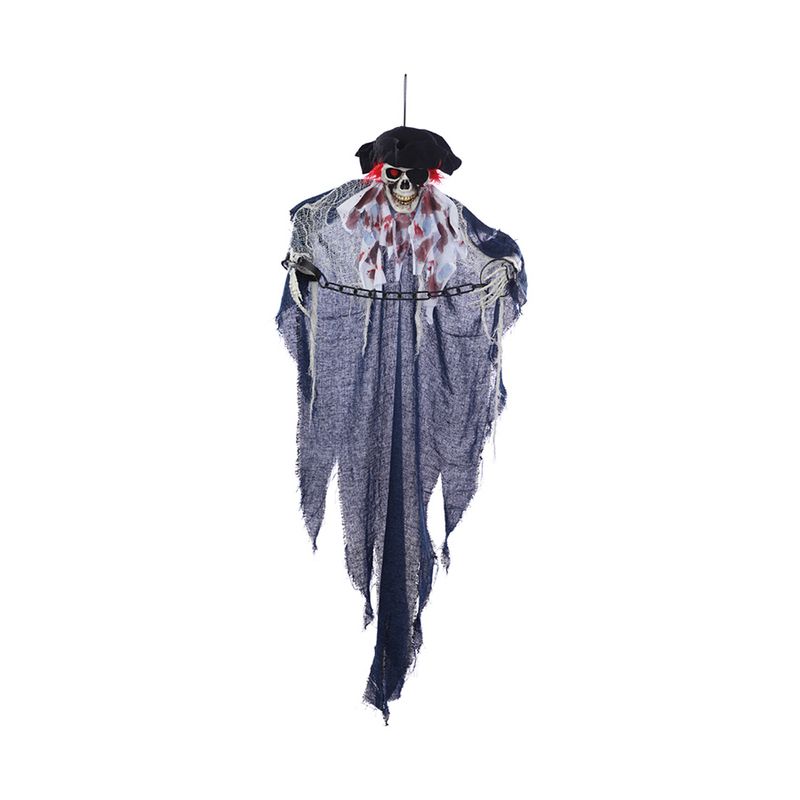 Enfeite Decorativo de Halloween - Caveira Pirata Elliot - 120cm - 1 unidade - Cromus - Magazine 25