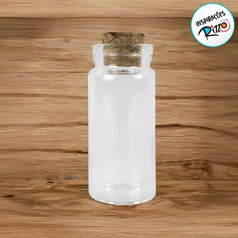 Kit 6 Potinhos de Vidro Hermético para Lembrancinha com Tampa de Rolha - 10ml - Magazine 25