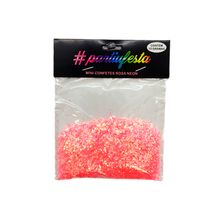 Confete Mini Bolinha Nacarado 15g - Neon Rosa  - 1 unidade - Magazine 25