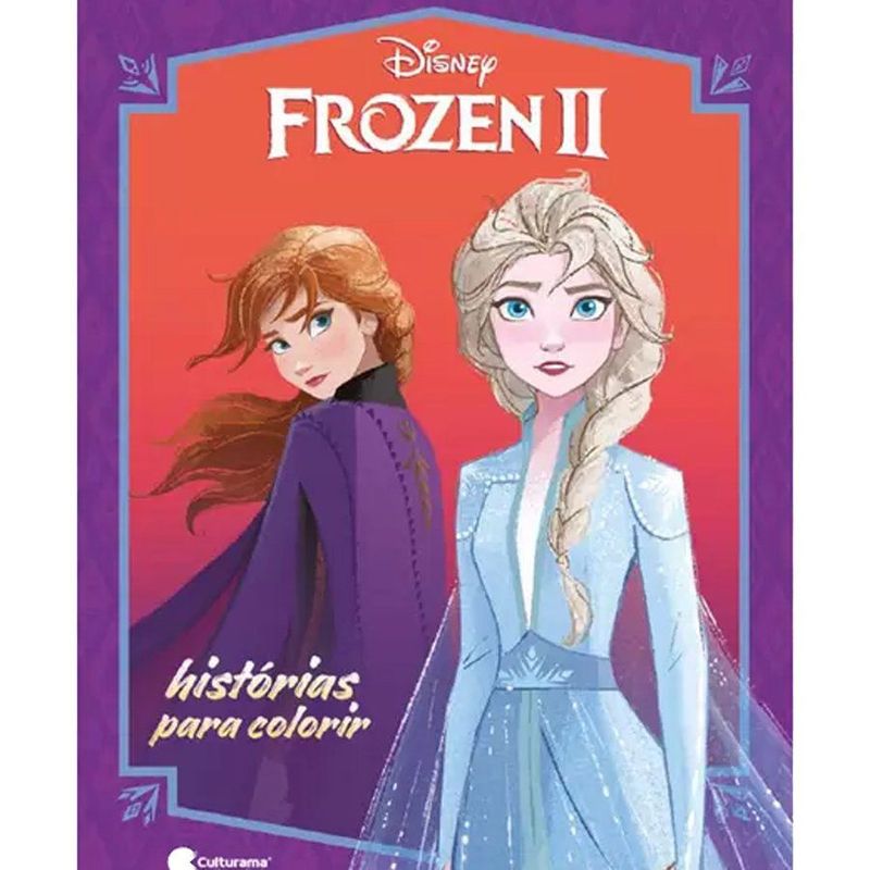 Livro ilustrado Para Colorir - Frozen 2 - 1 unidade - Disney - Magazine 25