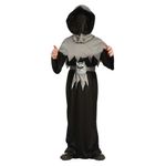 Fantasia Halloween Infantil - Ceifador Preto M 6 a 9 Anos - 1 Un
