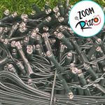 Cordão de LED Pisca Pisca Luz Branca com Fio Verde 1000 Leds de 8 Funções - 20m Bivolt - 1 unidade - Cromus - Magazine 25