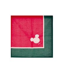 Guardanapo de Tecido Mickey Natal Disney Vermelho/Verde 40x40cm - 04 unidades - Cromus Natal - Magazine 25