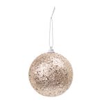 Bola de Natal - Glitter Dourado - 8cm - 6 unidades - Cromus - Magazine 25