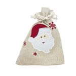 Saco de Natal - Noel Creme, Vermelho, Branco - 14x18cm - 1 unidade - Cromus - Magazine 25