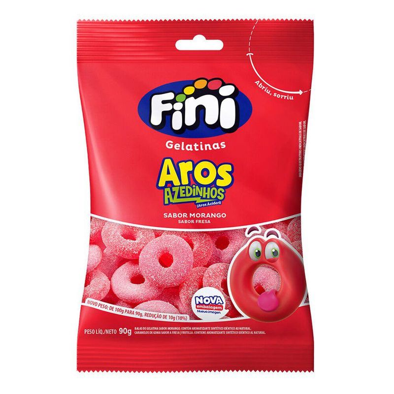 Aro de Gelatina Mastigável - 1 unidade Pct. c/ 90g - Fini - Magazine 25