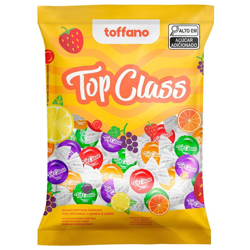 Bala Dura Top Class Frutas Sortidas 400g - Toffano