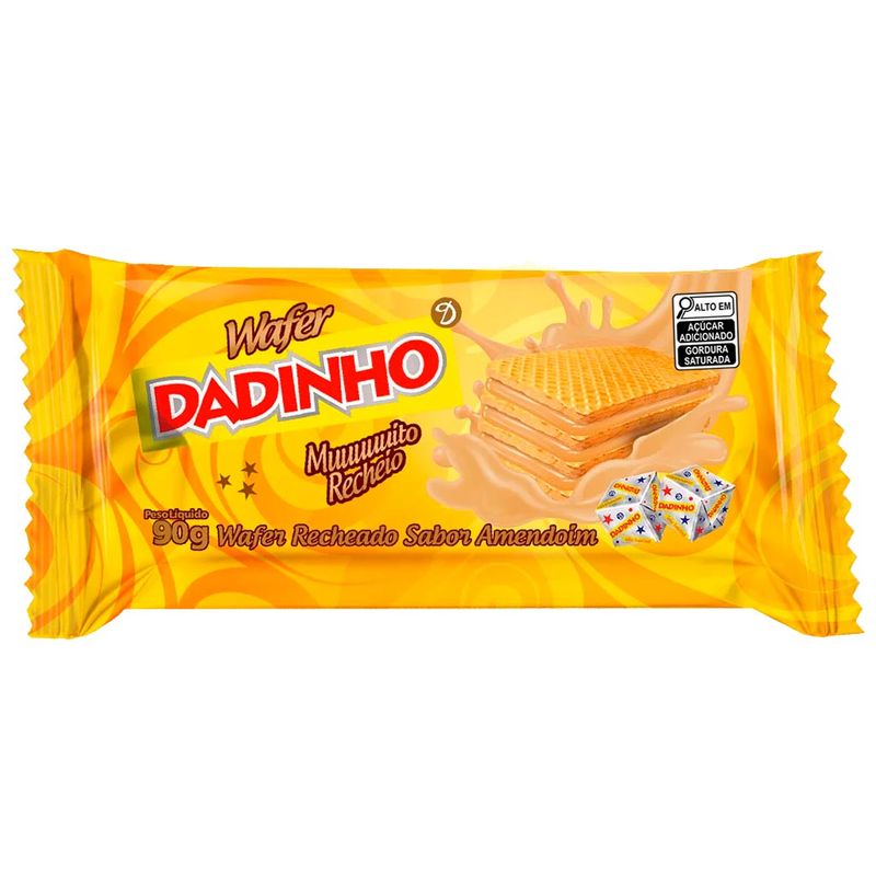 Biscoito Wafer Recheado Dadinho 90g - Dizioli