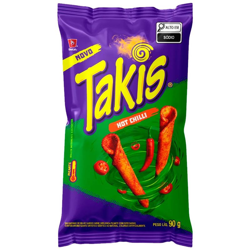 Salgadinho Takis Hot Chilli Picante 90g - Bimbo