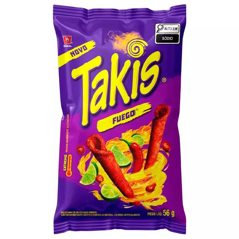 Salgadinho Takis Fuego Pimenta 56g - Bimbo