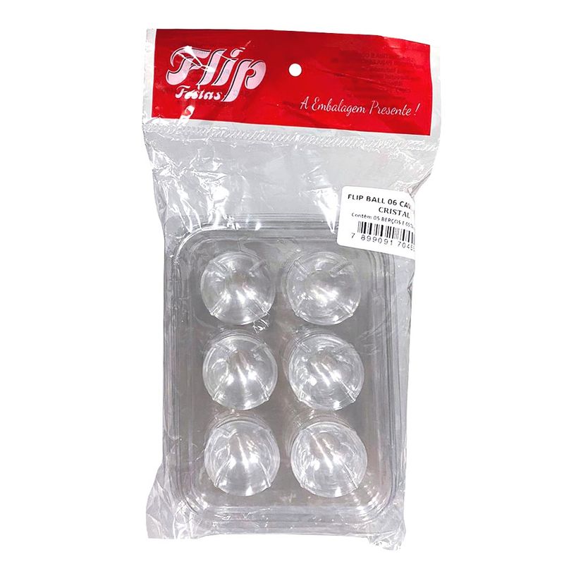 Embalagem para Doces Flipball 6 Cavidades c/5 - Flip Embalagens