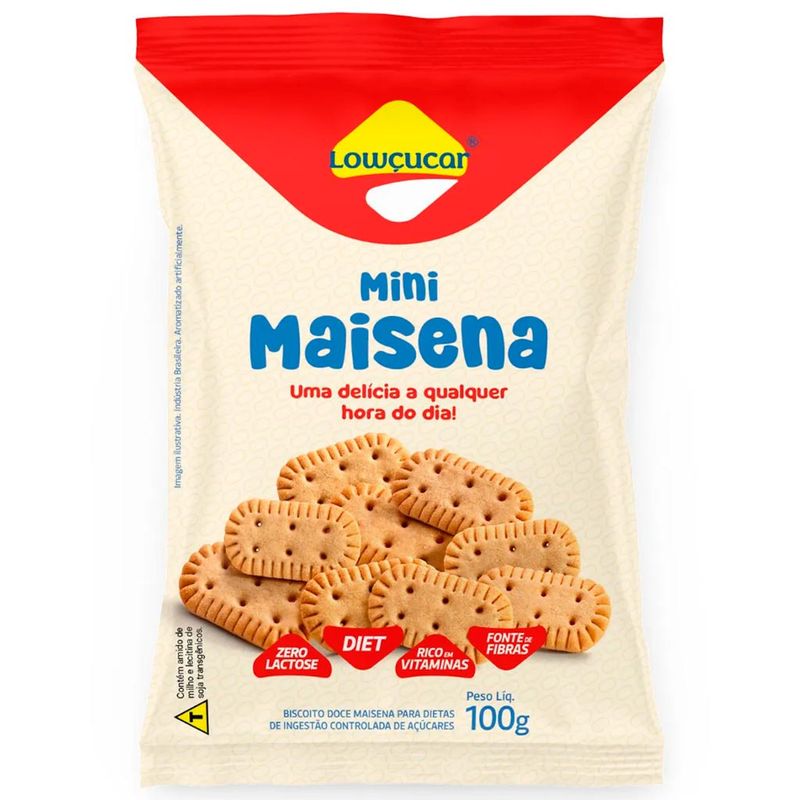 Mini Biscoito Maisena Diet 100g - Lowçúcar