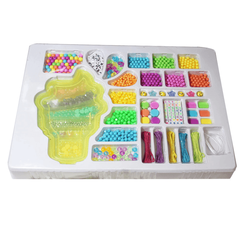 Kit Miçangas Infantil Glamour Beads  Criativos escolha o seu
 Amarelo