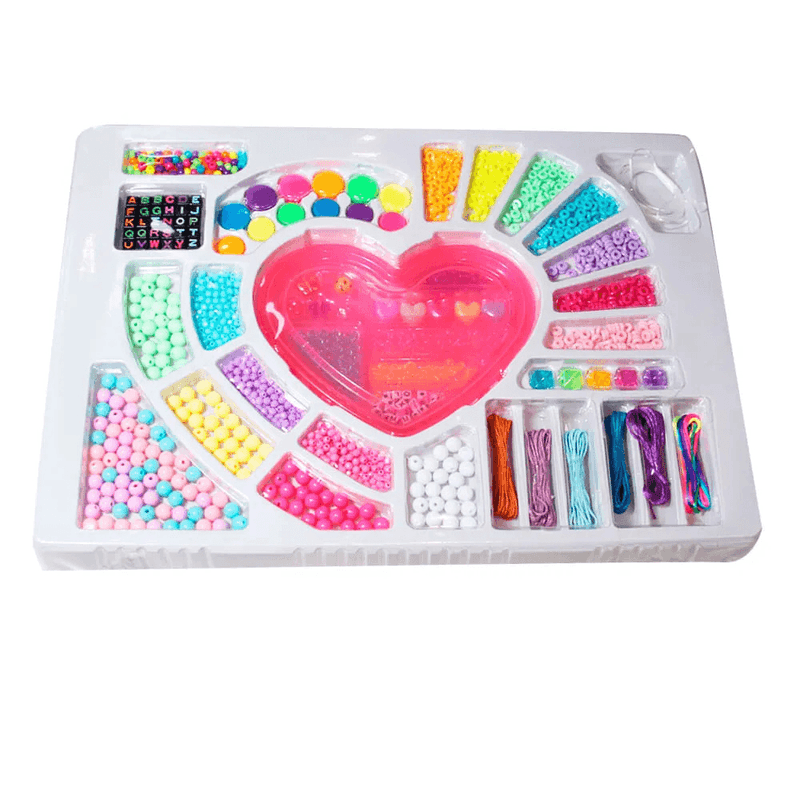 Kit Miçangas Infantil Glamour Beads  Criativos escolha o seu
 Rosa