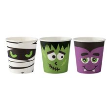 Copo Papel Halloween Monstrinho 210ml - 20 Un